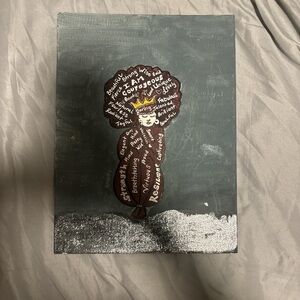 Empowering Art Piece with Inspirational Words